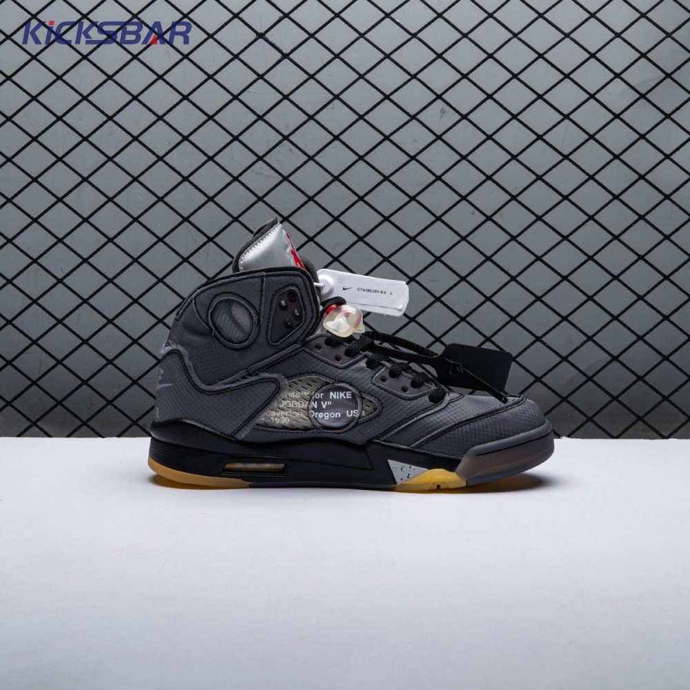 Off-White x Air Jordan 5 Retro SP Muslin Unisex - Image 4