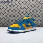 Nike Dunk Low SE Panda-Monium Court Blue Yellow Ochre Suede IH7648-700 Unisex - Image 3