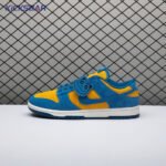 Nike Dunk Low SE Panda-Monium Court Blue Yellow Ochre Suede IH7648-700 Unisex - Image 4