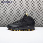 Air Jordan 10 Black Yellow HJ6779-001 Men's - Image 4